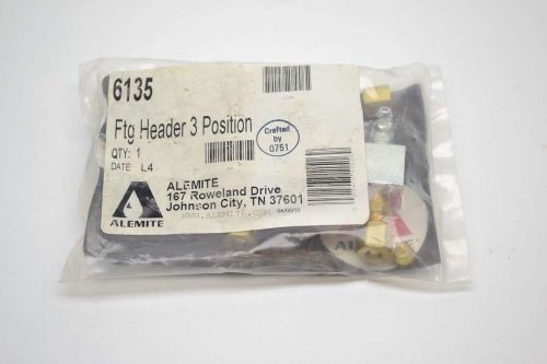 ALEMITE 6135 GREASE FITTING HEADER 3 POSITION LUBRICATION ACCESSORY B379151