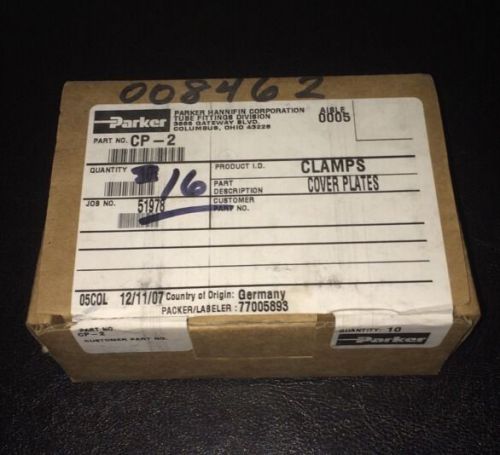 NEW SEALED PARKER CP-2 COVER PLATES BOX OF 16