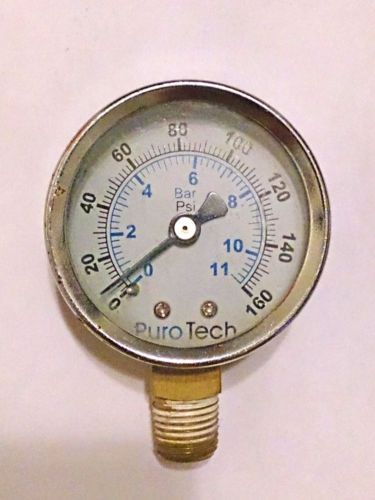 Manometer Pressure gauge indicator water pressure 0-10,6 bar PuroTech