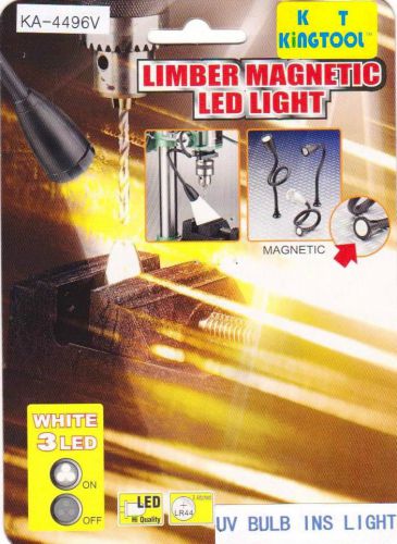 Flexible magnetic led work-light , l=10&#034; for sale