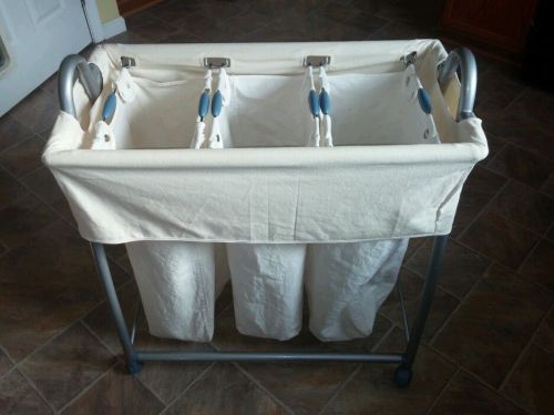 Laundry separation cart