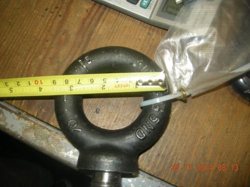 Crosby forged eye bolt 1&#039;&#039; shank by 2 1/2&#039;&#039; 13,330 lbs 45 degree load for sale