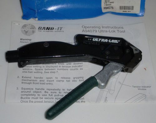 Band-it 1/4&#034; ultra-lok tool a94079 for 1/4&#034; ss banding bandit 1/4 ss ty wrap for sale