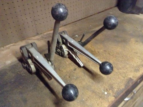 TWO Orgapack Steel Banders - Vintage Antique Industrial Tools