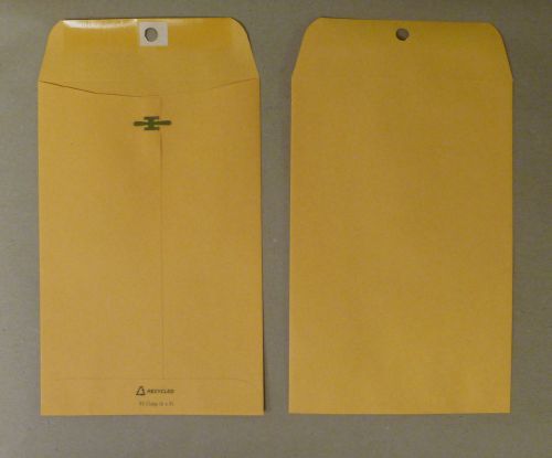36 envelopes #55 clasp brown 6x9 28# kraft shipping envelopes for sale