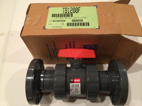 Hayward tb1200f 2&#034; pvc true union ball valve fpm o-rings new in box for sale