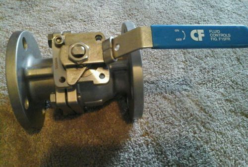 Flanged stainless steel 2&#034; ball valve
