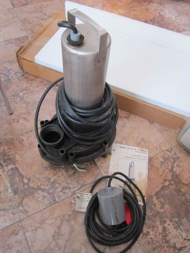 Grundfos  se502m20  manual sewage pump 1/2 hp 20ft power cord, 230v for sale