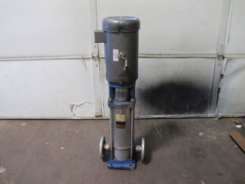 Goulds ssv 3svb1k5fo 7.5 hp stainless steel pump 208-230/460v 360psi max for sale