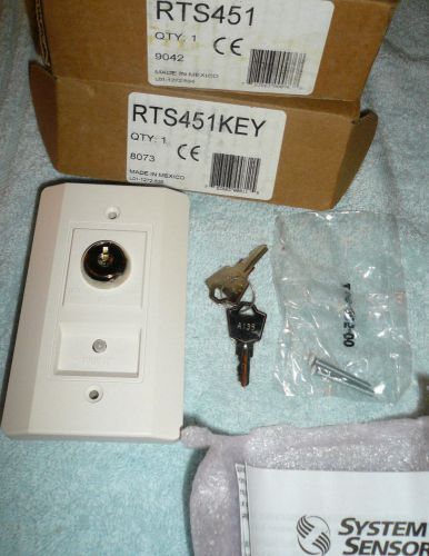 Lot of (3) NEW System Sensor RTS451 Remote Duct Smoke Test Station W/ Key