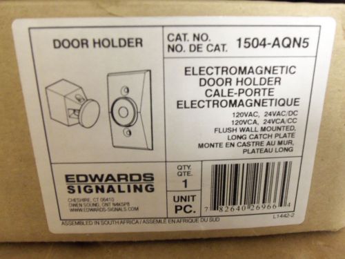 New electromagnetic door holder closer edwards 1504-aqn5 120v 24v for sale