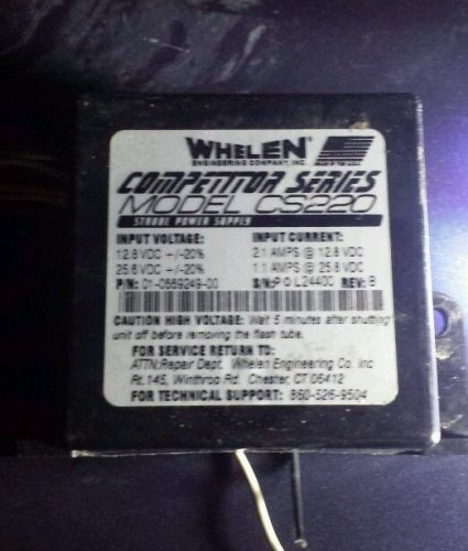 Whelen cs220 2 strobe power supply for sale
