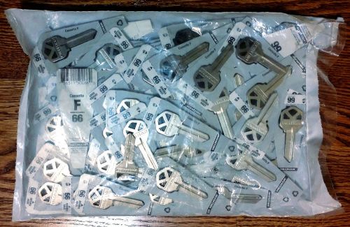 120 Pack of Blank Hillman Keys #66 - Cassette F/66