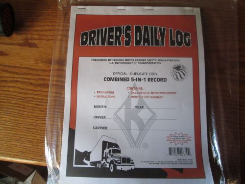 JJ KELLER 607L ( 8540 ) DRIVER&#039;S DAILY LOG COMBINED 5-IN-1 RECORD