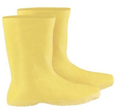 Radnor x-large yellow 12&#034; latex hazmat overboots with ribbed sold by 4/pr for sale