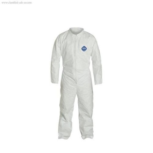Dupont tyvek disposable coverall, open cuff - large for sale