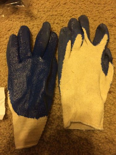 Wonder Gloves by Wonder Works America.  Latex palm on cotton/poly Size Large