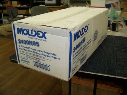 Moldex 2-Strap N95 Particulate Respirator Medium/Large #2400N95 100 pcs. New