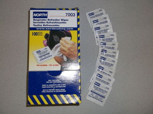 Retail Display Box of 100 North by Honeywell Respirator Refresher Wipes -$43 NEW