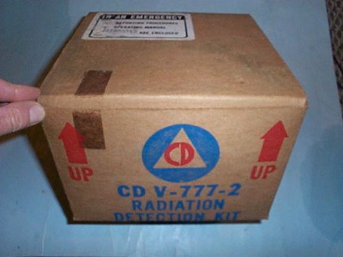 Radiation Detection Kit CD V-777-2 in Box Civil Defense Cold War mfg1962