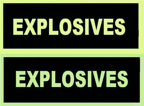 Glow in the dark  sign   explosives for sale