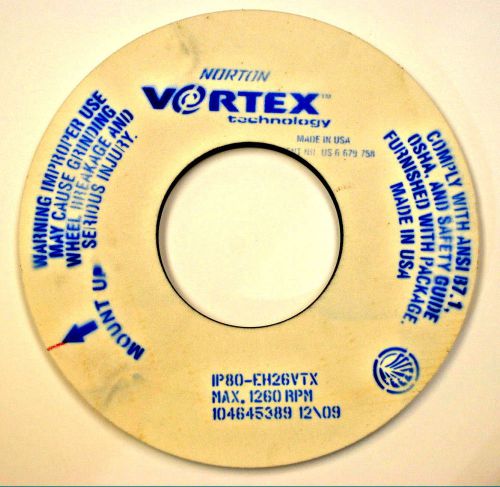 Norton Vortex Grinding Wheel (IPA80-EH26VTX) 500 X 1.375&#034; X 8&#034; Grinding Wheel