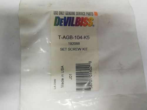 Devilbiss t-agb-104-k5 set screw kit 192088 usa for sale