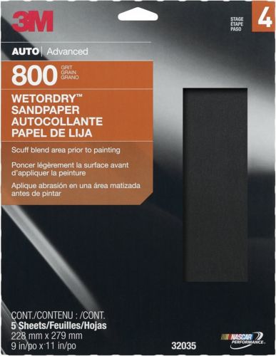 New 3m 32035 imperial wetordry 9&#034; x 11&#034; p800 grit sheet for sale