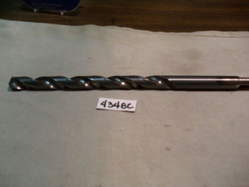 (#4348c) new machinist usa made 7/16 straight shank taper length style drill for sale