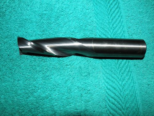 1 SOLID CARBIDE END MIL 3/4 x 6.0&#034; , 2 FLUTE, CENTER CUTTING.