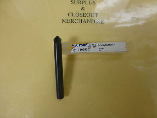 COUNTERSINK 1/4&#034; DIAMETER 82 DEGREE 6 FLUTE HIGH SPEED MA FORD USA NEW$3.50