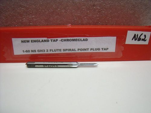 1-60 gh3 plug 2 flute spiral point cromclad tap new england tap hss usa n62 for sale