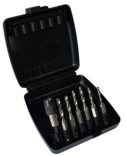 Astro pneumatic 7pc sae combination drill / tap bit tool set 6-32 - 1/4-20 for sale