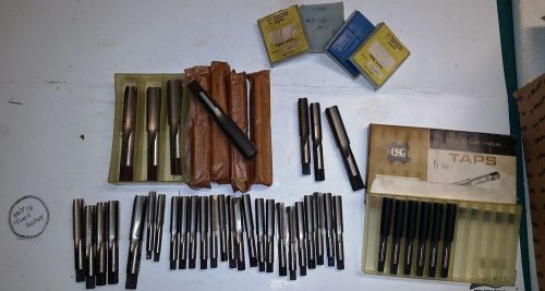 TAPS TAPS AND MORE TAPS LOT OF MISC. STD. TAPS SIZES OSG- WIDELL- CHINA