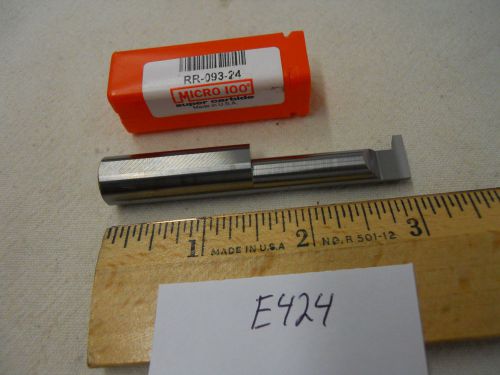 1 NEW MICRO 100 CARBIDE RETAINING RING GROOVING TOOL RR-093-24 (E424)