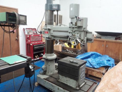 Arboga 3 ft radial arm drill w/ t slotted table carlton, oyua, cincinatti for sale