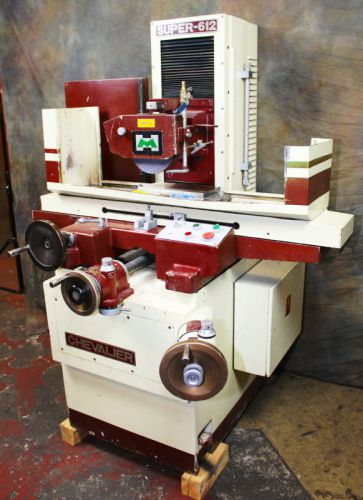 6&#034; x 12&#034; chevalier super 612 precision hand feed surface grinder w/fine feeds for sale