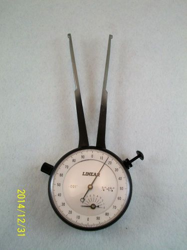Linear dial caliper indicator  inside gauge, 3/8 - 1 1/8 gage .001 resolution for sale
