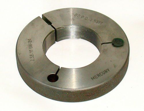 Mercury  thread ring gage 2.58-16-un-2a go p.d.  2.5377 for sale