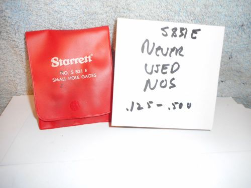 Machinists  1/10b1 starrett perfect never used small hole gage set for sale