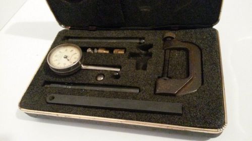 Starrett dial gage kit with case