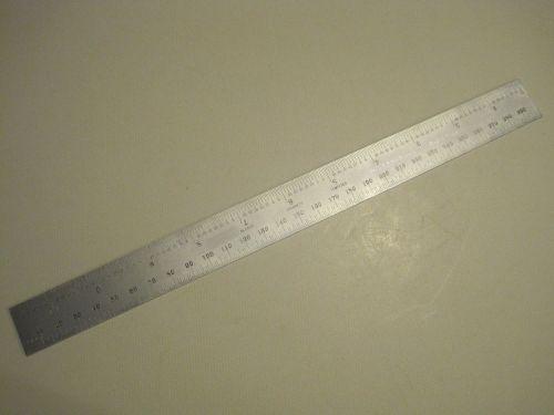 Starrett 12 inch rule No. C636, Standard Units and Metric