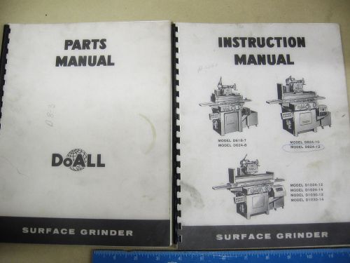 Do All Instruction &amp; Parts Manuals for Models D6 D8 &amp; D10 Surface Grinders