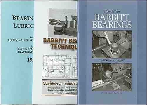 Three books on do it yourself pouring of  babbitt bearings for price of 2 for sale