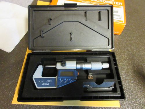 Mitutoyo Digital outside micrometer 0-1&#034; 293-721-10 With Data Output EXCELLENT