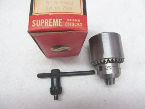 Supreme Drill Chuck  1/2 inch by 20 thread, 1/2 capacity Model 5B