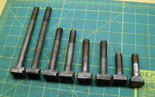 T-slot bolts 1/2-13 forged various sizes lot of 8 #9076 for sale