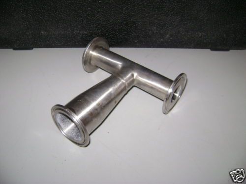 Sanitary stainless steel concentric reducing tee 1.5x1 for sale