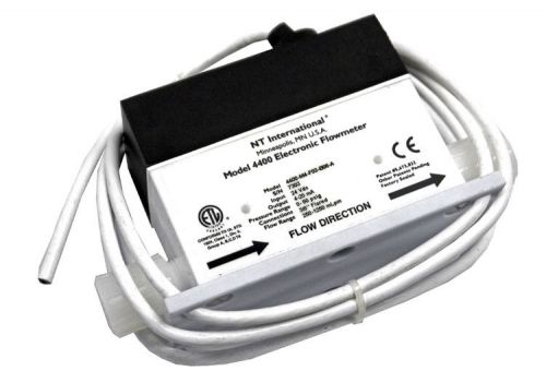 Nt international 4400-m4-f03-b06-a electronic flowmeter 0-60psig 250-1250 mlpm for sale