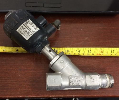 Burkert 2/2-way piston operated angle seat  valve dn20 pn25 316l 3/4&#034;npt for sale